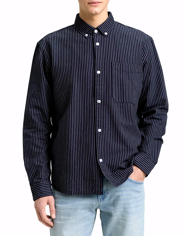TOM TAILOR TOM TAILOR RELAXED STRIPED ΠΟΥΚΑΜΙΣΟ ΑΝΔΡΙΚΟ 1049377-39056 NavyBlue