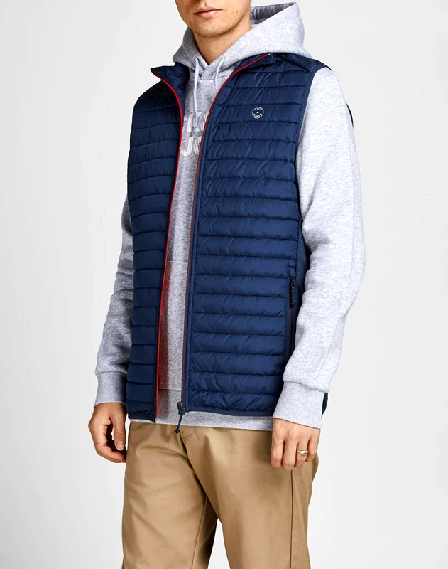 JACK&JONES JACK&JONES JJEMULTI BODYWARMER COLLAR NOOS 12200684-Navy Blazer NavyBlue