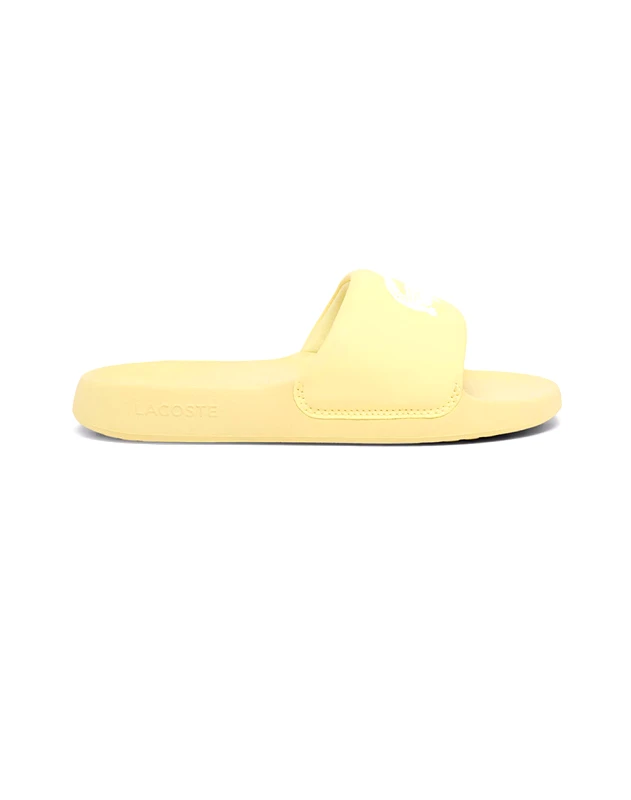 LACOSTE LACOSTE ΠΑΠΟΥΤΣΙΑ ΓΥΝΑΙΚΕΙΑ SERVE SLIDE 1.0 1261 37-51CFA0006241-0000 LightYellow
