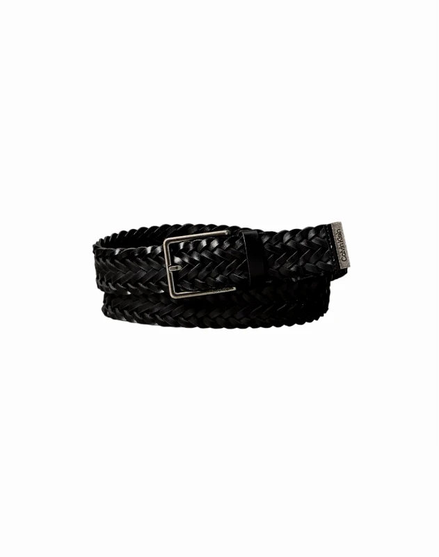 CALVIN KLEIN CALVIN KLEIN JEANS WARMTH BUCKLE WOVEN 35MM FIXED - LV04D7061G-V8L Black