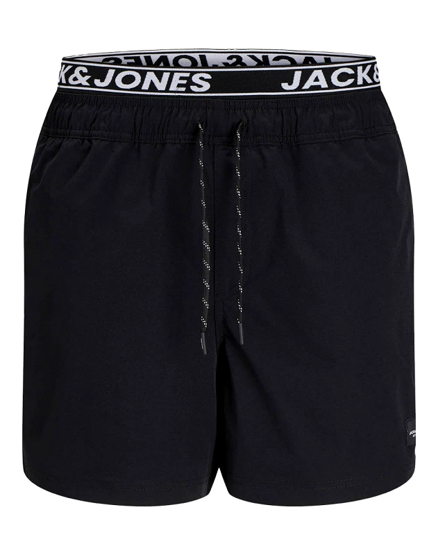 JACK&JONES JACK&JONES JPSTMAUI JJSWIM DB WB AKM SN JNR 12273847-BLACK Black
