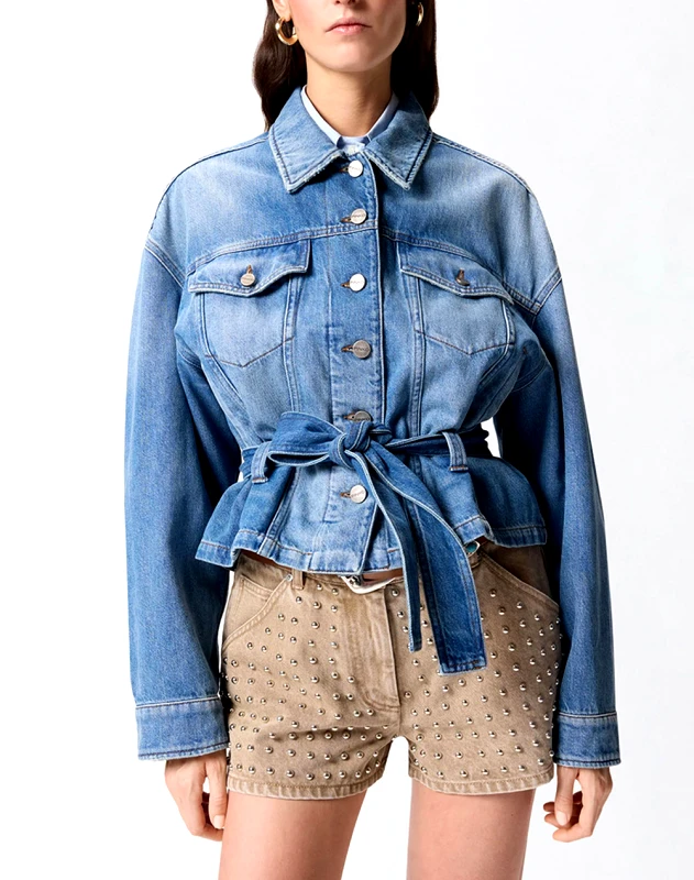 PINKO PINKO GIUNGLA GIUBBINO DIRTY BLUE DE 106389A341-PJV DenimBlue