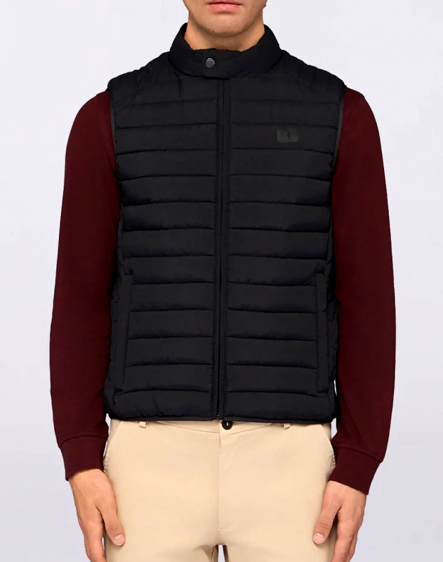 TRUSSARDI TRUSSARDI LIGHT PADDED VEST - CRINKLE NYLON MO802N10-033 Black