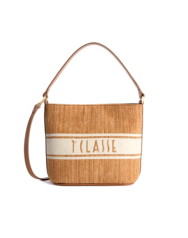 ALVIERO MARTINI ALV.MARTINI BUCKET BAG 80%CO,PA20%LEATH. IT.ORIGIN LLE93-9925-0970 Tan