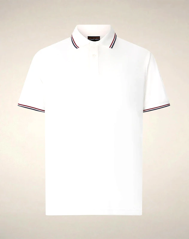SAVE THE DUCK SAVE THE DUCK HARI POLO ΜΠΛΟΥΖΑ ΑΝΔΡΙΚΟ DR0136MPIQU22-00002 OffWhite
