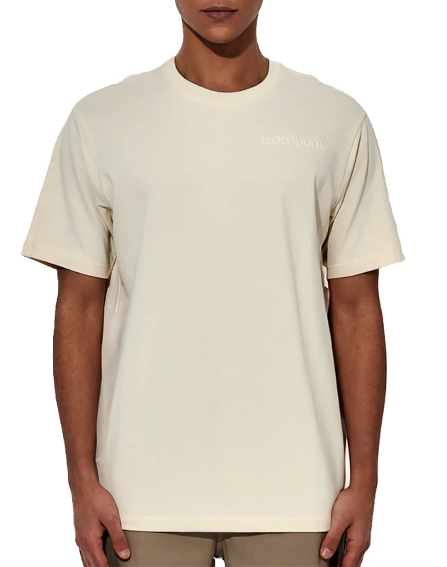 BODY ACTION BODY ACTION MEN''S REGULAR FIT TECH PIQUE T-SHIRT 053626-01-Summer Sand Biege