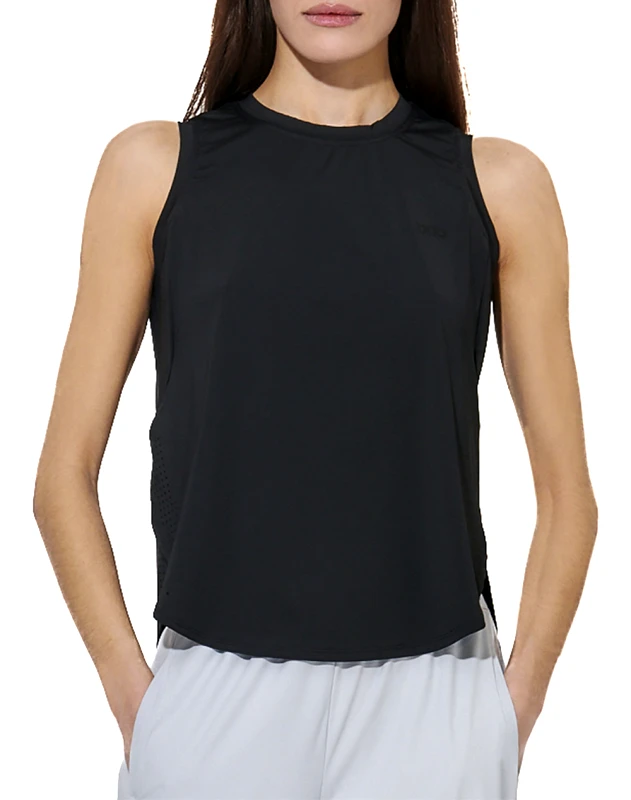 BODY ACTION BODY ACTION WOMEN''S LOOSE BREATHABLE SLEEVELESS YOGA TOP 041620-01-BLACK Black