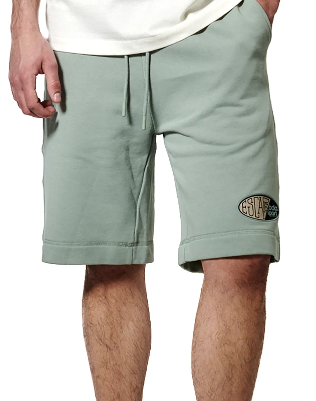 BODY ACTION BODY ACTION MEN''S COTTON FRENCH TERRY SHORTS 033630-01-PISTACHIO GREEN LightGreen