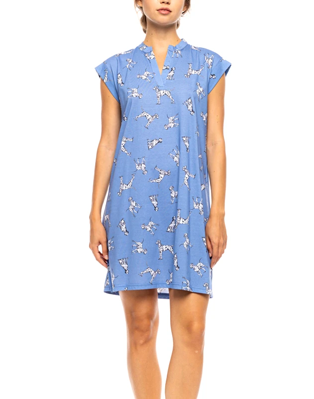 PINK LABEL PINK LABEL NIGHTGOWN DALMATIAN DENIM S1565-TYPE Blue