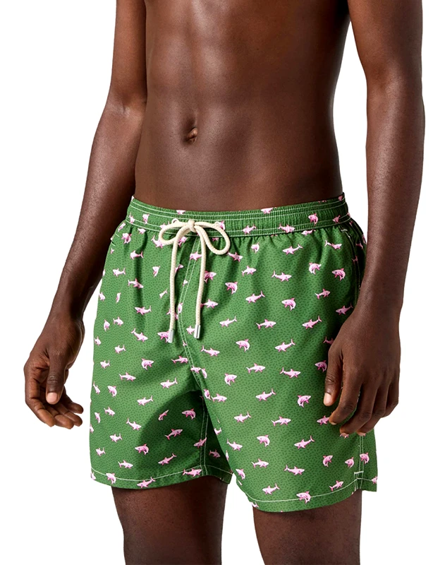 MC2 MC2 LIGHTING MICRO FANTASY-SWIMSHORT-SHARK ON SHARK 5221 LIG0003-02149L-02149L Green