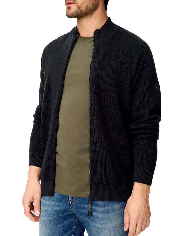 CAMEL ACTIVE CAMEL ACTIVE Πλεκτή Ζακέτα full zip stand up collar C261-409501-7K01-48 DarkBlue