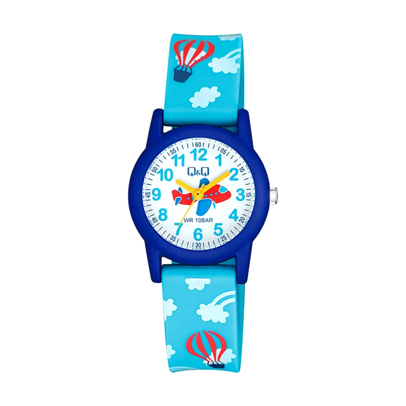 Q&amp;Q Q&amp;Q Blue Rubber Strap
