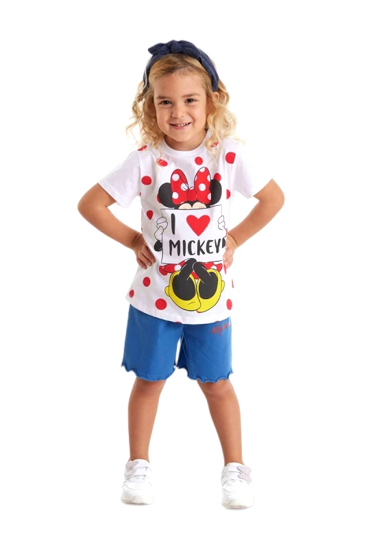 Cimpa Πιτζάμα Disney παιδική Minnie Love's Mickey MN19602-Λευκό