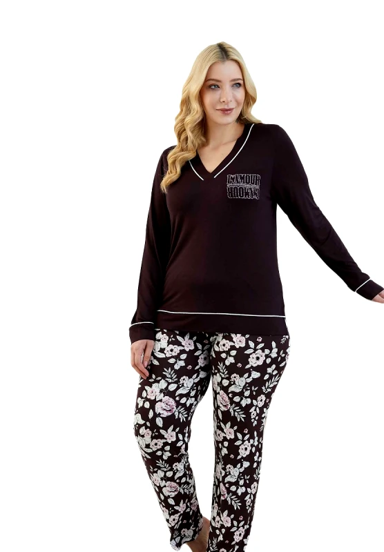 Sevim Πιτζάμα Plus Size Sevim Dreamy Floral 13232