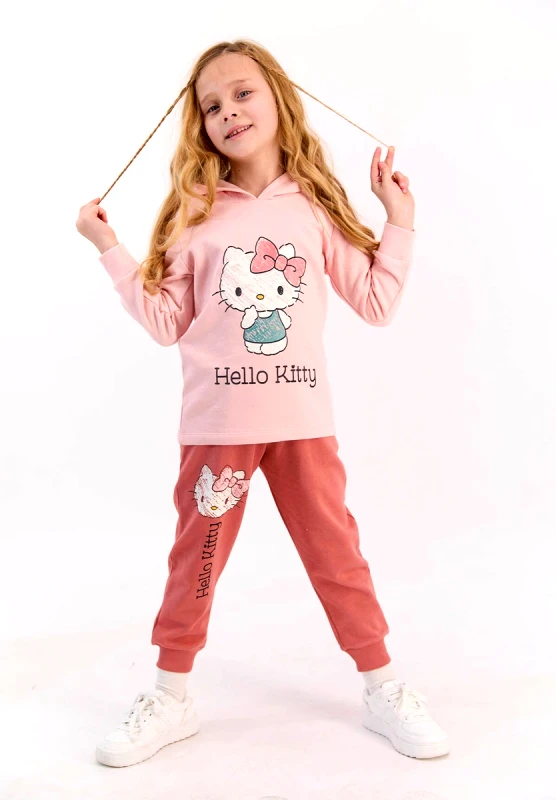 Rolypoly Φόρμα εφηβική Rolypoly Hello Kitty Love L1403B-Σομόν