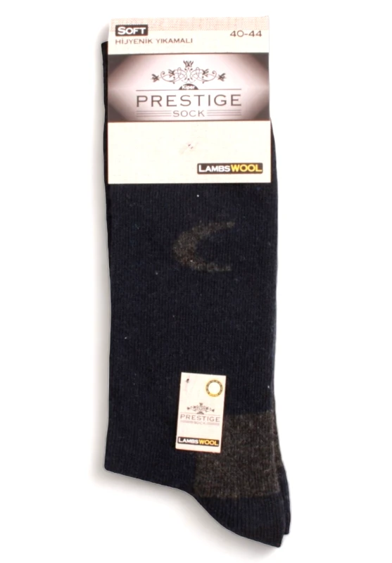 Prestige Κάλτσα ανδρική θερμική Prestige Lambs Wool PR4043-Μπλε