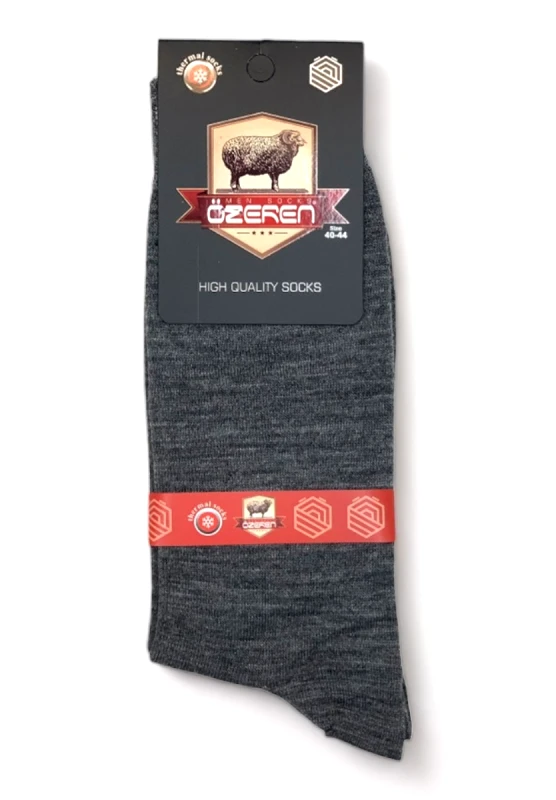 Trendy Κάλτσες ανδρικές Trendy θερμικές μάλλινες Γκρι W21THERMALGR