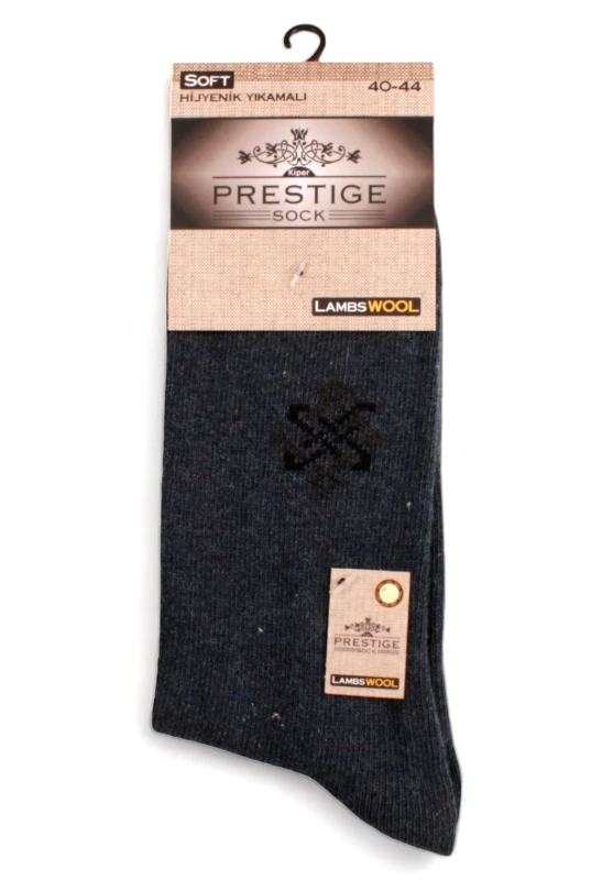 Prestige Κάλτσα ανδρική θερμική Prestige Lambs Wool Rombus PR4044-Ραφ
