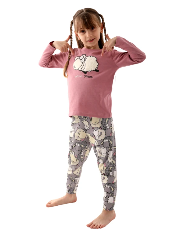 Arnetta Πιτζάμα εφηβική Arnetta White Sheep Girl AR2633G-Σάπιο Μήλο