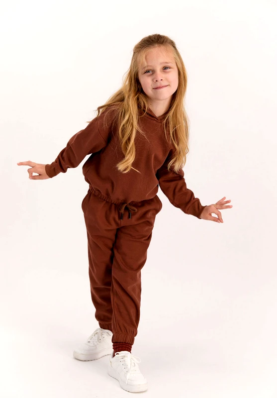 Rolypoly Φόρμα εφηβική Rolypoly Comfy Girls RP2591B-Καφέ