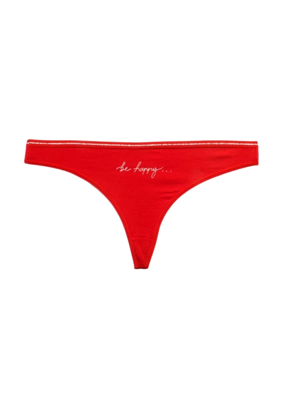 Berrak Στρινγκ Lurex Red Be Happy 11685