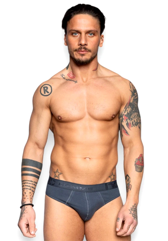 Nina Club Σλιπ ανδρικό Nina Club Anthracite NC611-1-Ανθρακί