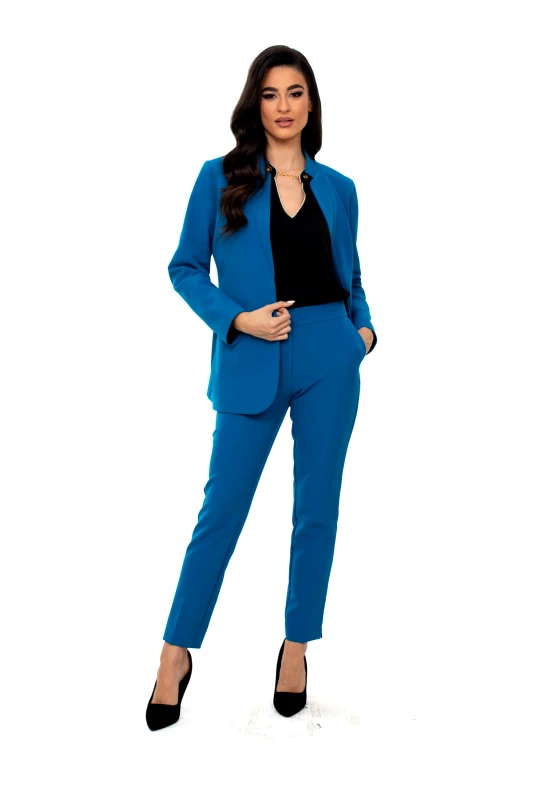 AXNARI ΣΑΚΑΚΙ BLAZER ΜΑΚΡΥ ΜΠΛΕ ΡΟΥΑ ΜΠΛΕ ΡΟΥΑ