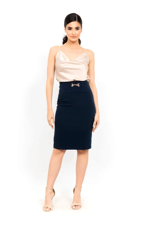 AXNARI ΦΟΥΣΤΑ PENCIL ΨΗΛΟΜΕΣΗ ΜΠΛΕ ΜΠΛΕ