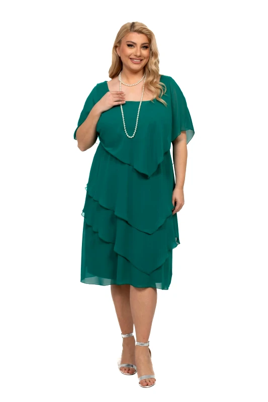AXNARI ΦΟΡΕΜΑ PLUS SIZE MINTI ΠΡΑΣΙΝΟ ΠΡΑΣΙΝΟ