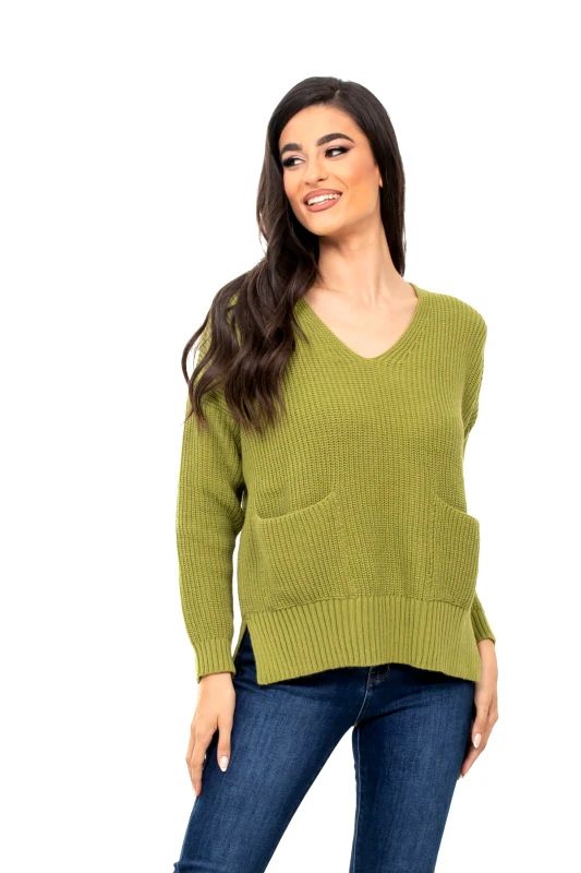 AXNARI ΜΠΛΟΥΖΑ ΠΛΕΚΤΗ V ΜΕ ΤΣΕΠΕΣ LIME LIME