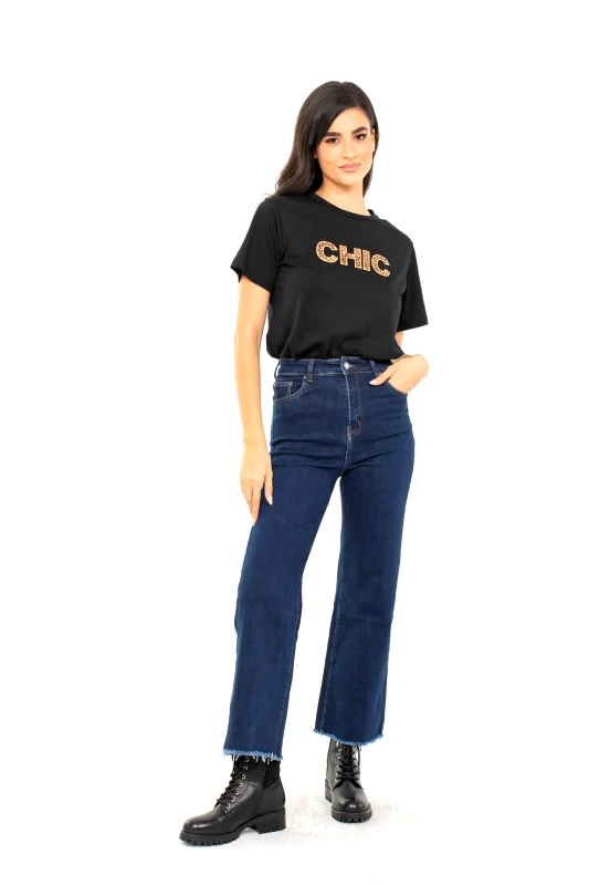 AXNARI ΠΑΝΤΕΛΟΝΙ JEAN CROPPED DENIM