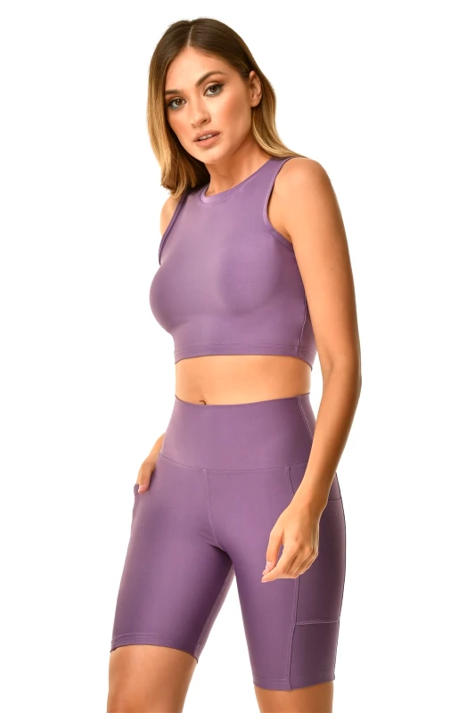AXNARI Αθλητικό Μπουστάκι Λιλα ss379527 ΛΙΛΑ