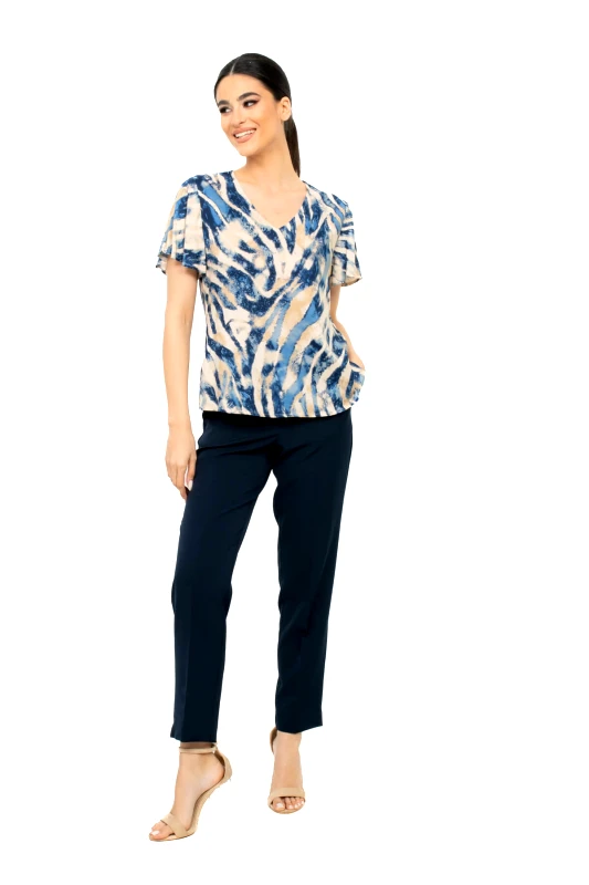 AXNARI ΠΑΝΤΕΛΟΝΙ ΓΚΟΦΡΕ ΜΕ ΛΑΣΤΙΧΟ ΣΤΟ ΠΙΣΩ ΜΕΡΟΣ ΜΠΛΕ ΜΠΛΕ