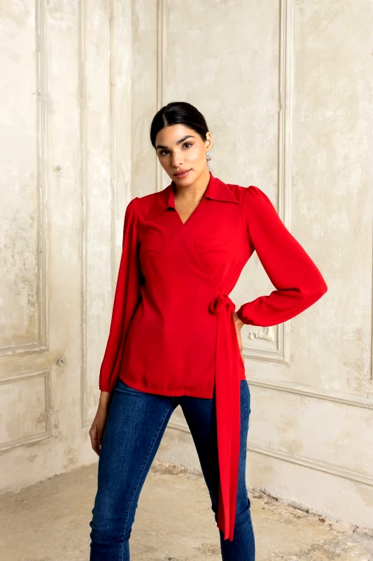 AXNARI ΠΟΥΚΑΜΙΣΑ ΚΡΟΥΑΖΕ KOKKINH ΚΟΚΚΙΝΟ