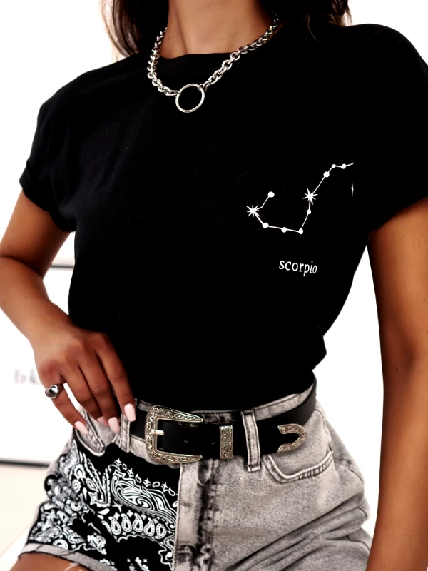 ZODIAC BLACK T-SHIRT φωτογραφία