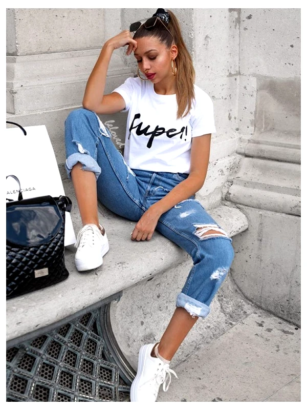 Annakey SUPER! WHITE TSHIRT