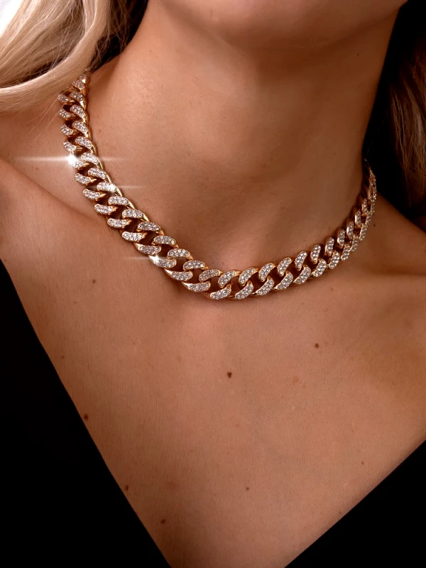 Annakey ΧΡΥΣΟ ΚΟΛΙΕ ΜΕ STRASS - FARNESE