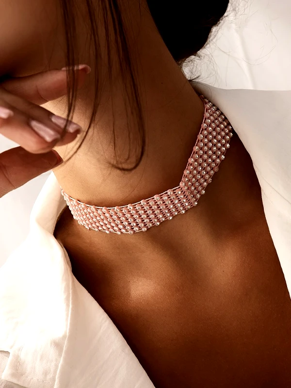 Annakey PINK STRASS CHOKER