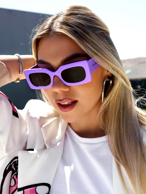 Annakey ANNAKEY PALM PURPLE MATTE SUNGLASSES