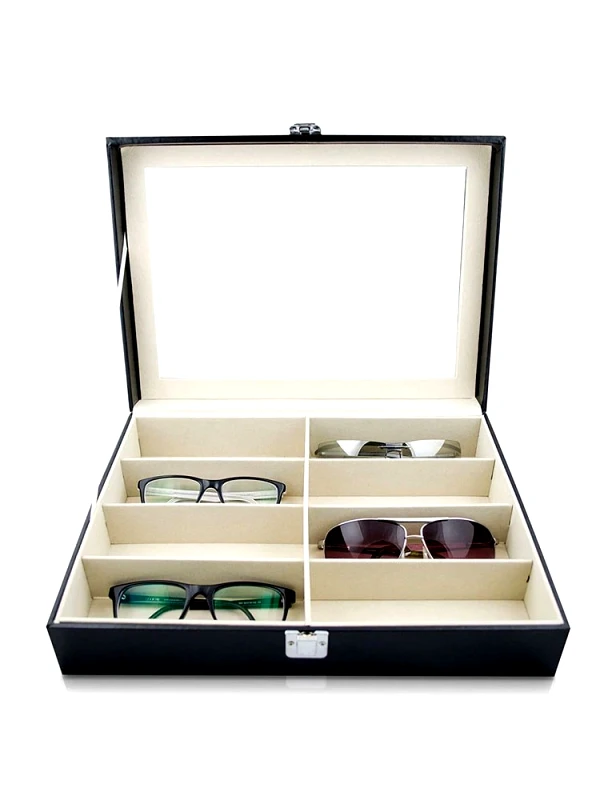 Annakey ΘΗΚΗ ΓΥΑΛΙΩΝ ΑΠΟ ΔΕΡΜΑΤΙΝΗ-SOLID