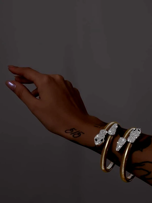 Annakey ΧΡΥΣΟ ΒΡΑΧΙΟΛΙ ΦΙΔΙ- NAGINI