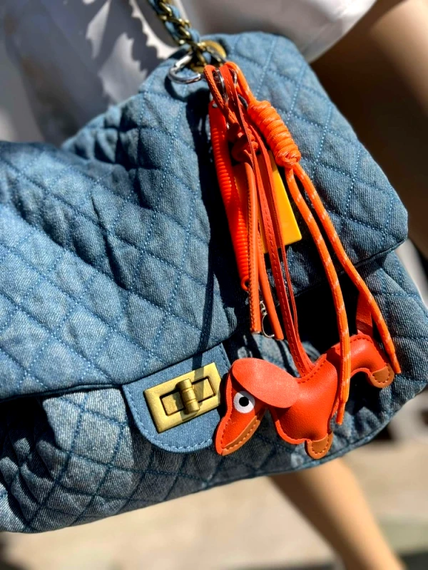 Annakey CHARM BAG - ORANGE DOGGIE
