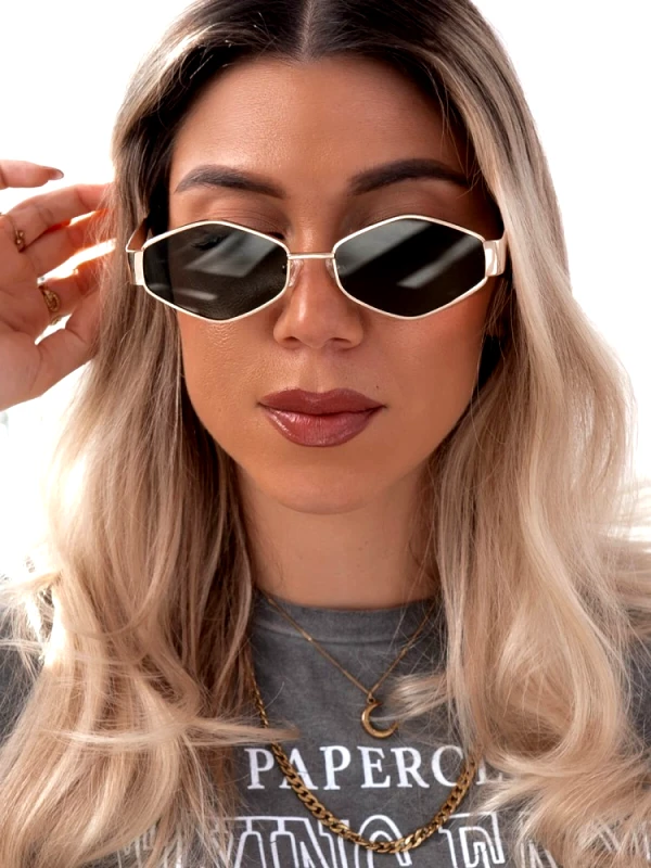 Annakey ANNAKEY MARRION GREEN GOLD SUNGLASSES