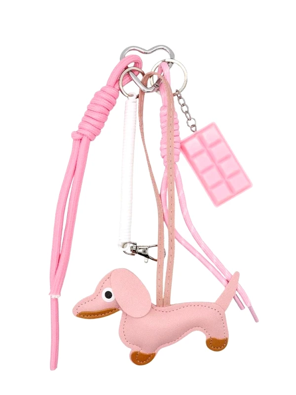 Annakey CHARM BAG - PINK DOGGIE