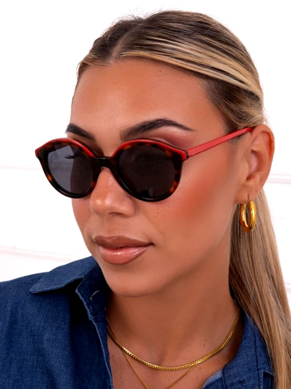 Annakey ANNAKEY BROOK LEOPARD RED SUNGLASSES