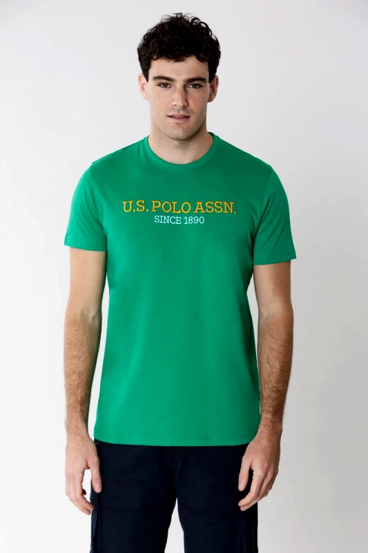 U.S. Polo ASSN. U.S. Polo Assn. Ανδρικό T-shirt Mick 6736049351-140 Πράσινο