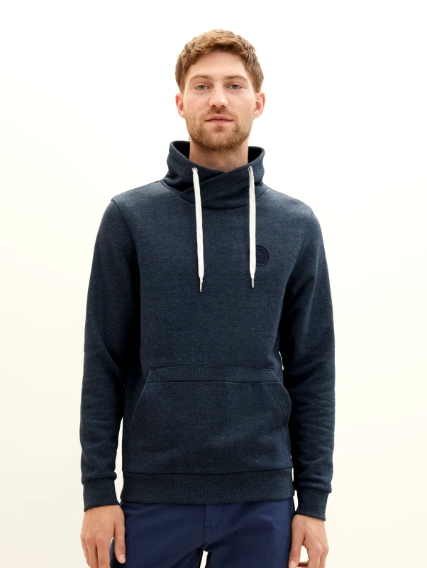 Tom Tailor Tom Tailor Ανδρικό Φούτερ Logo Snood 1037753-19024 Μπλε