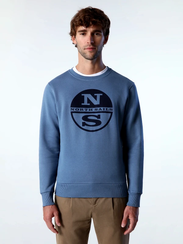 North Sails North Sails Ανδρικό Φούτερ Crewneck Sweatshirt Graphic 6911600000825-500 Μπλε