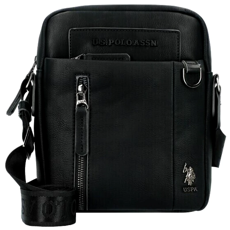 U.S. Polo ASSN. US. Polo Assn. Ανδρικό Τσαντάκι Ώμου Cambridge Crossbody BAG BIUCB5744MVP000-Μαύρο