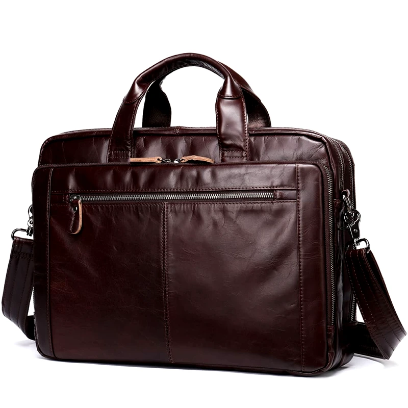 Cardinal Δερμάτινος χαρτοφύλακας Cardinal 9207 red coffee